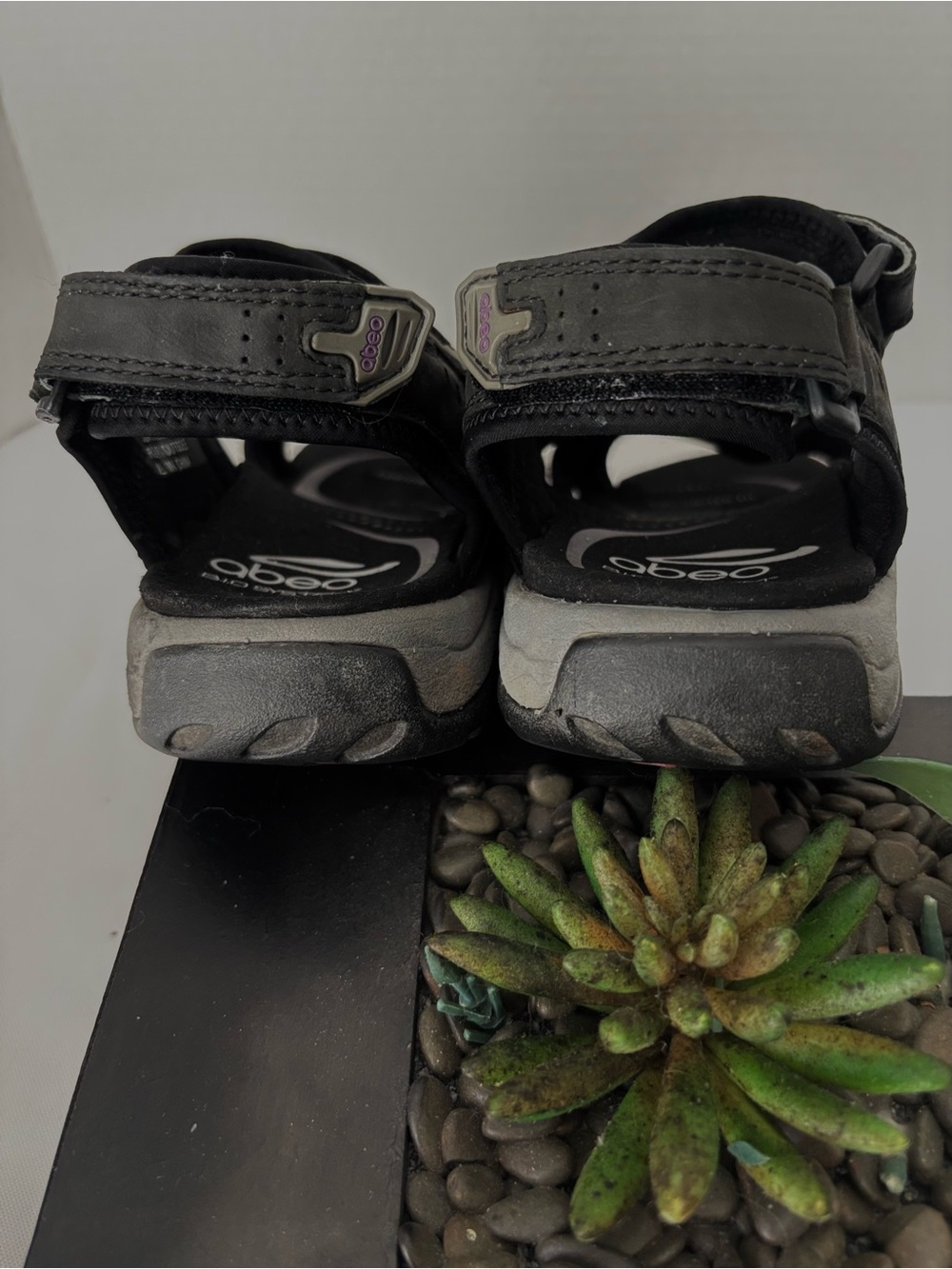 ABEO GOLETA B.I.O. SYSTEM GRAY LEATHER WITH METATARSAL FOOTBED WALKING SZ 8.5 - Picture 3 of 13